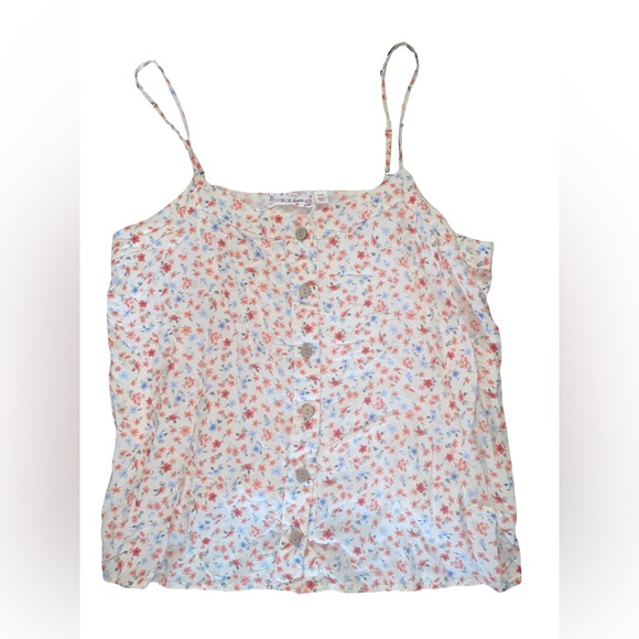 Pink Rose Tops - Floral Pink Rose Tank